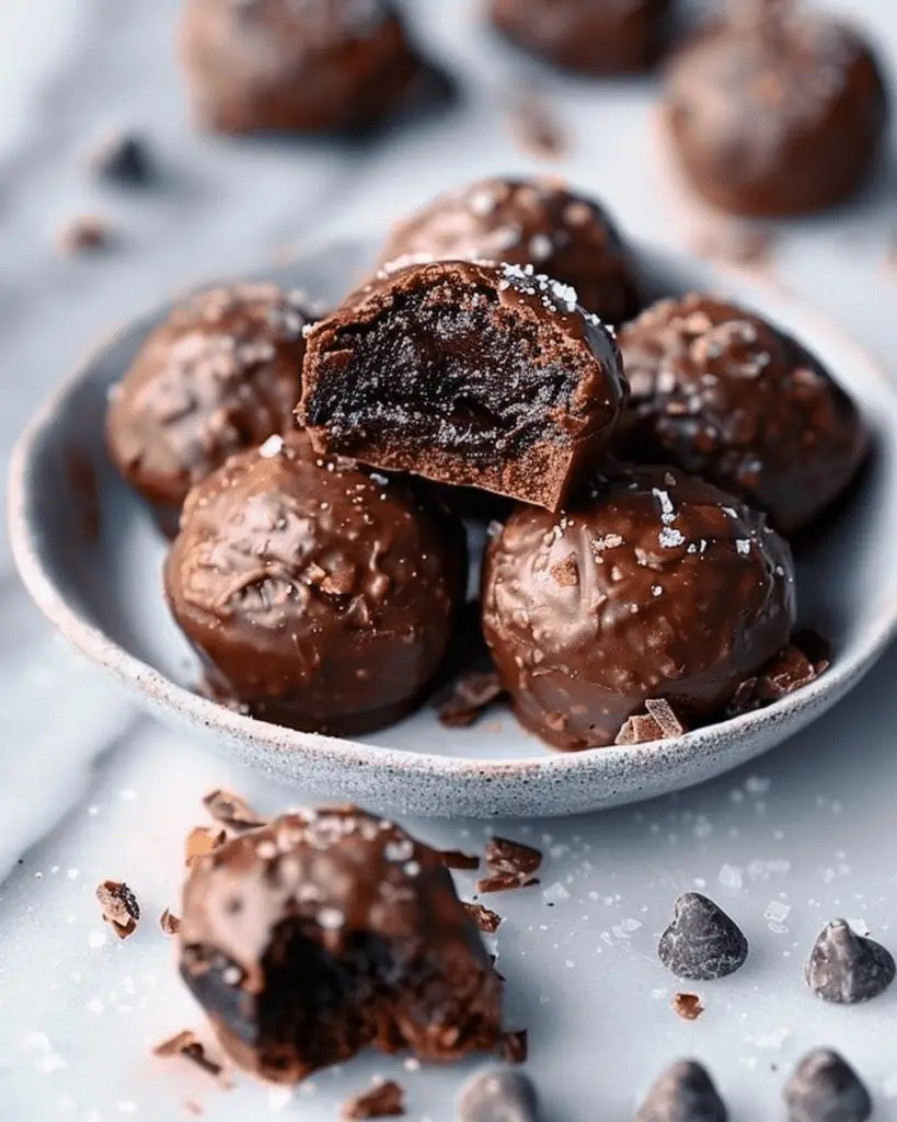 No Bake Brownie Bites