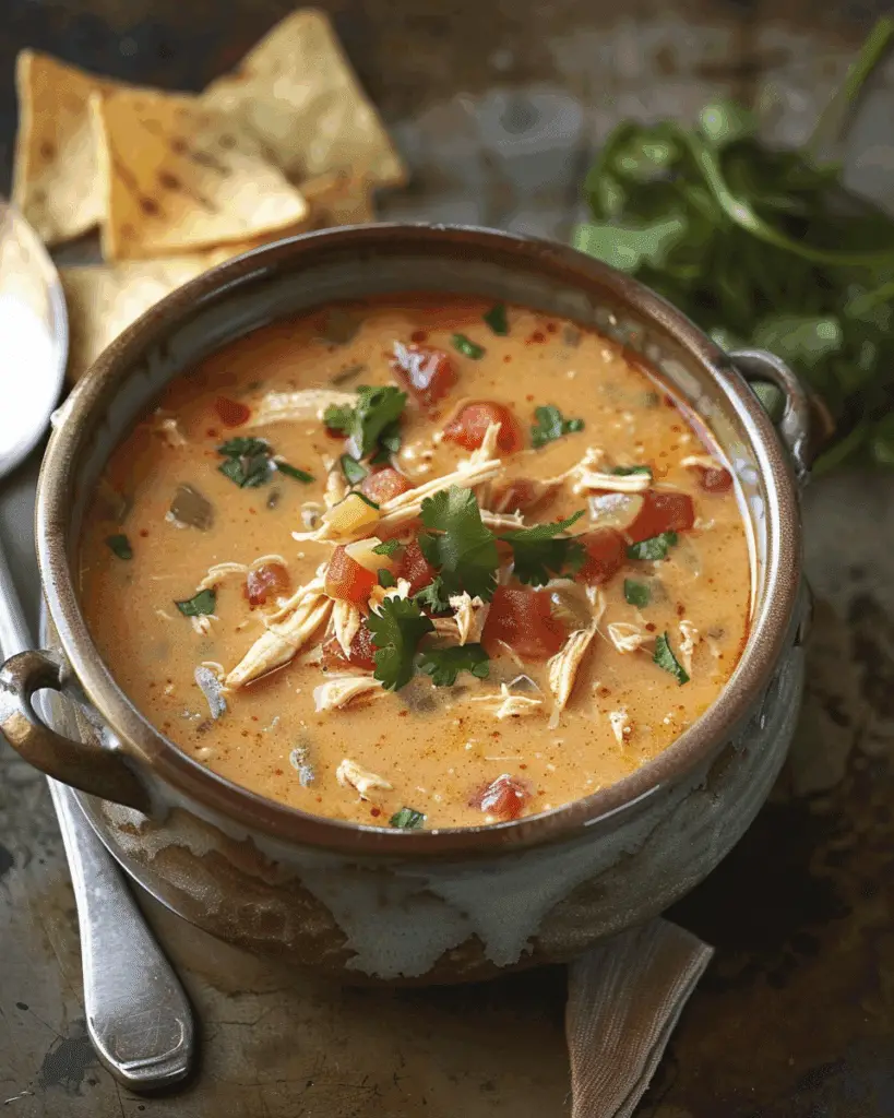 Creamy Chicken Tortilla Soup