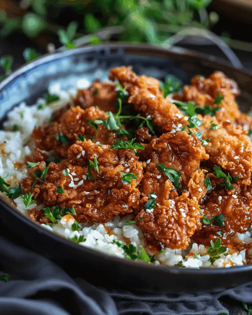 Easy Lazy Honey Garlic Crispy Chicken