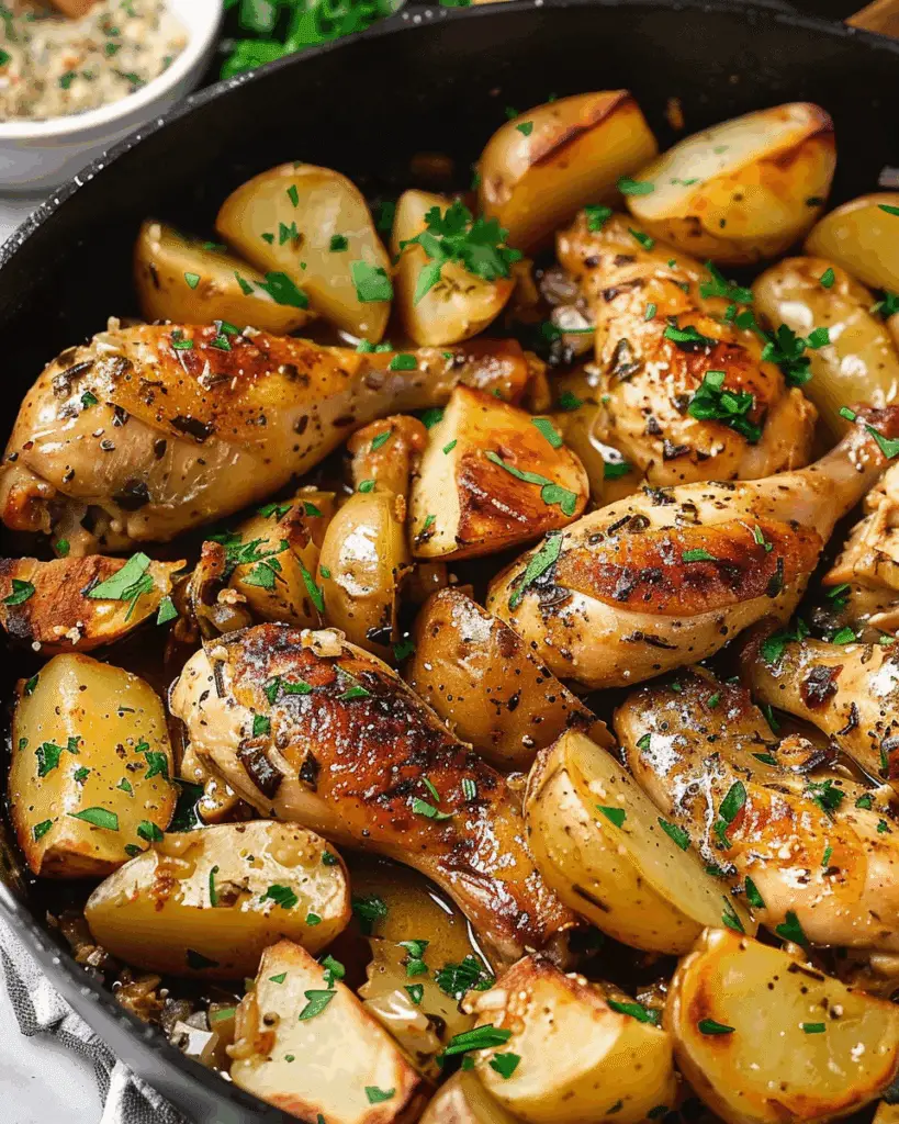 Garlic Butter Chicken and Potato Recipe