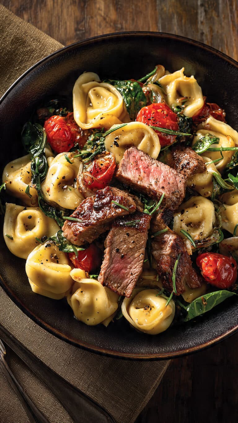 Garlic Steak Tortellini