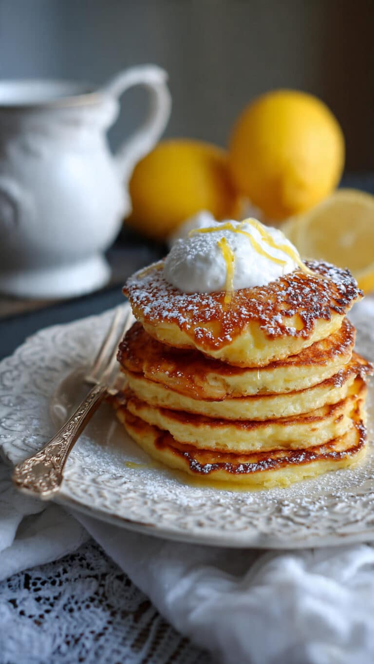 Cloud-like Lemon Soufflé Pancakes