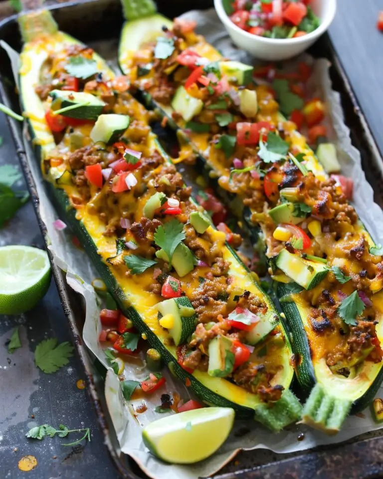 Taco Zucchini Boats