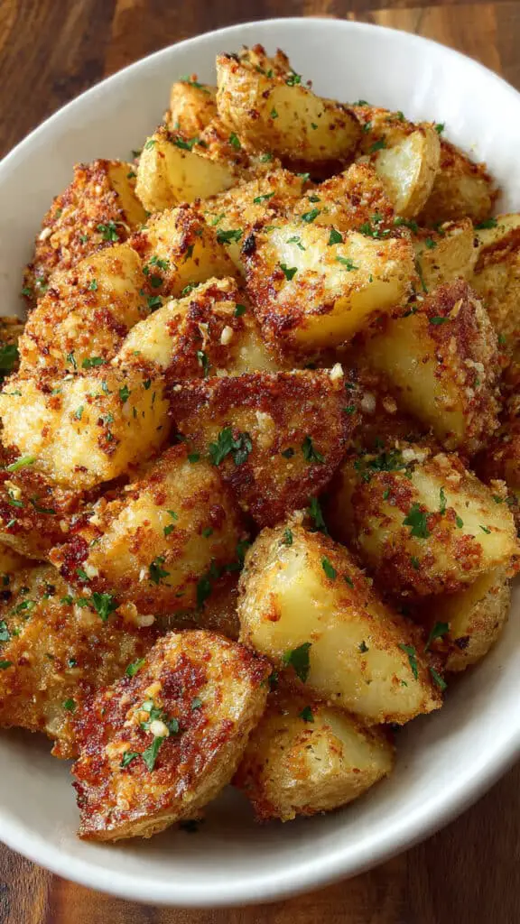 Easy Crispy Parmesan Roasted Red Potatoes