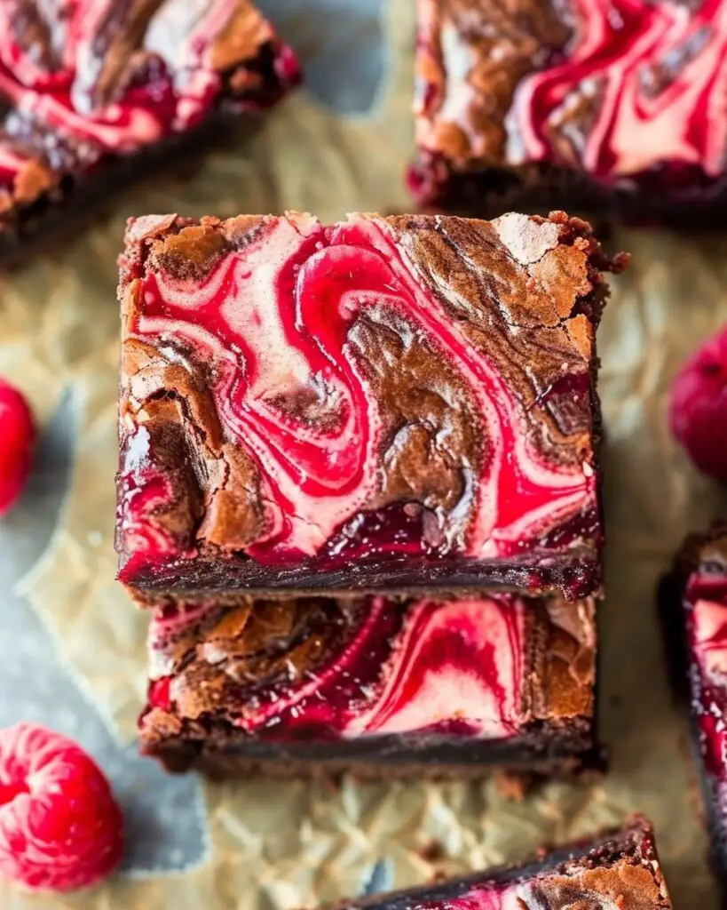 Best Raspberry Swirl Brownies