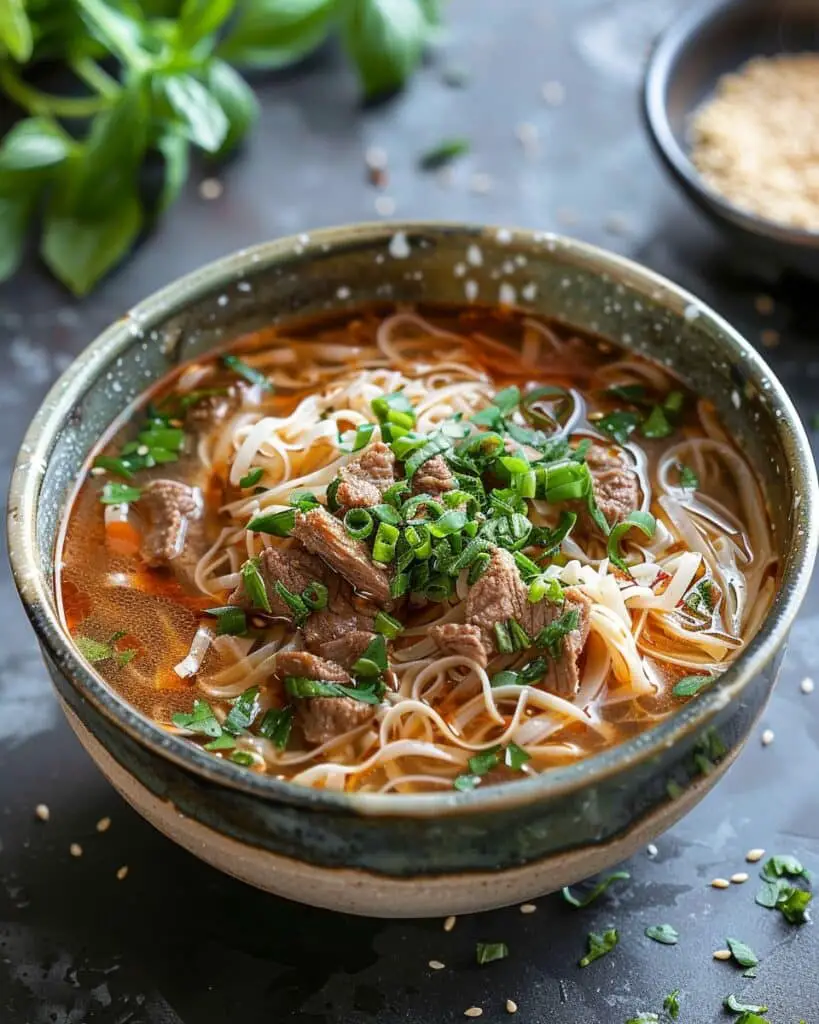 Easy Beef Noodle Soup – Healthy & Keto