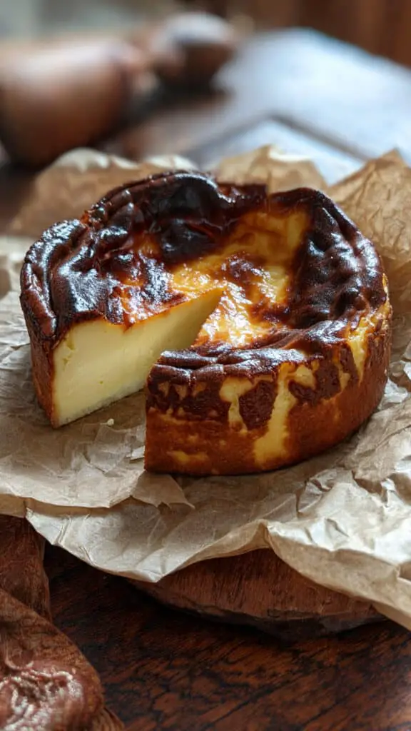 The Best Burnt Basque Cheesecake Made in a Loaf Pan