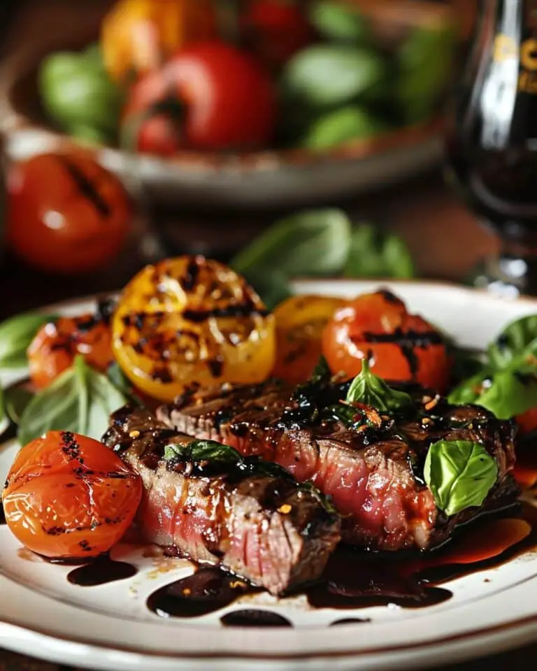 Steak Caprese with Balsamic Dressing