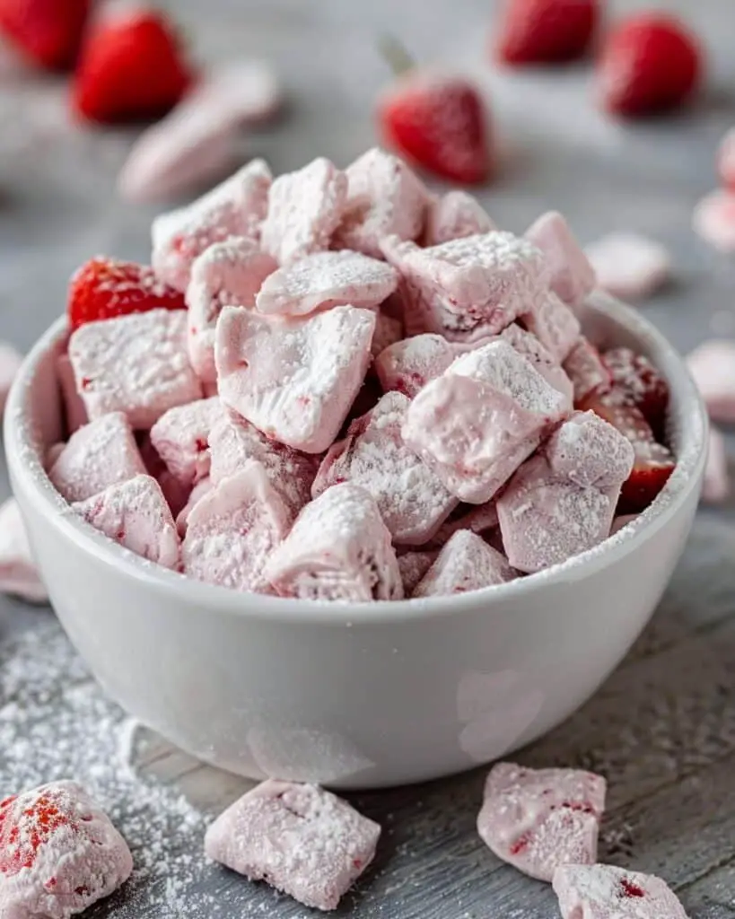 Strawberries and Cream Puppy Chow