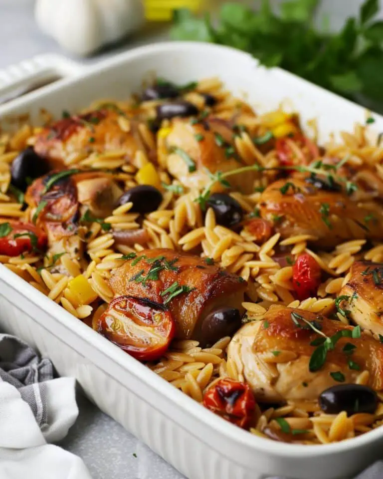 Mediterranean Chicken Orzo