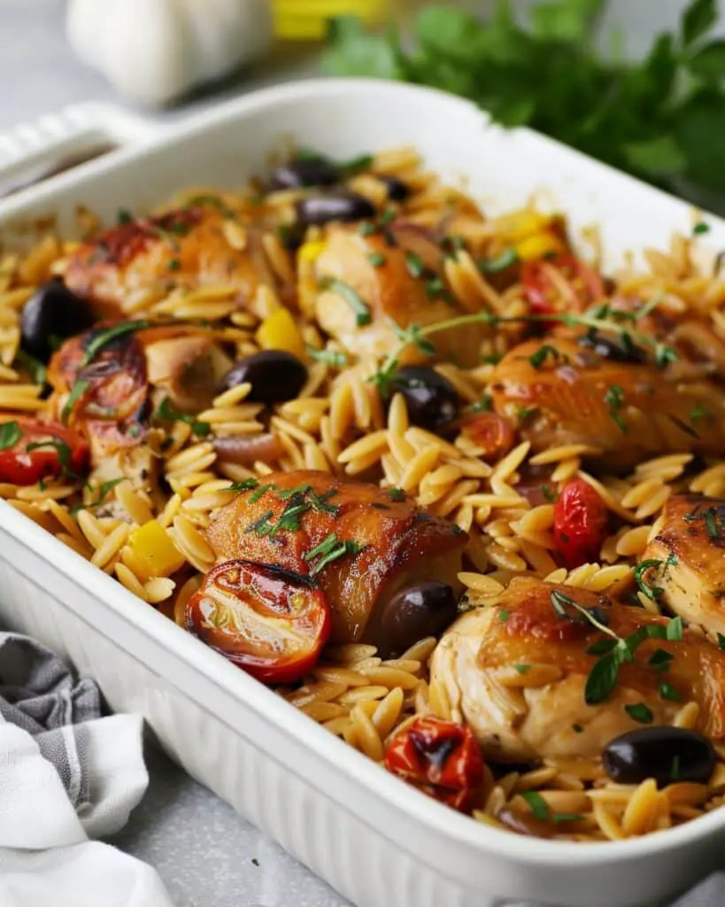 Mediterranean Chicken Orzo