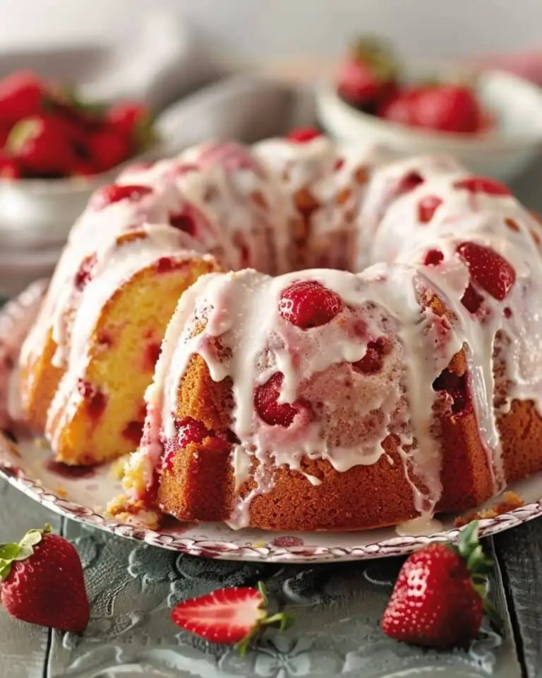 Sweet Strawberry Pound Cake