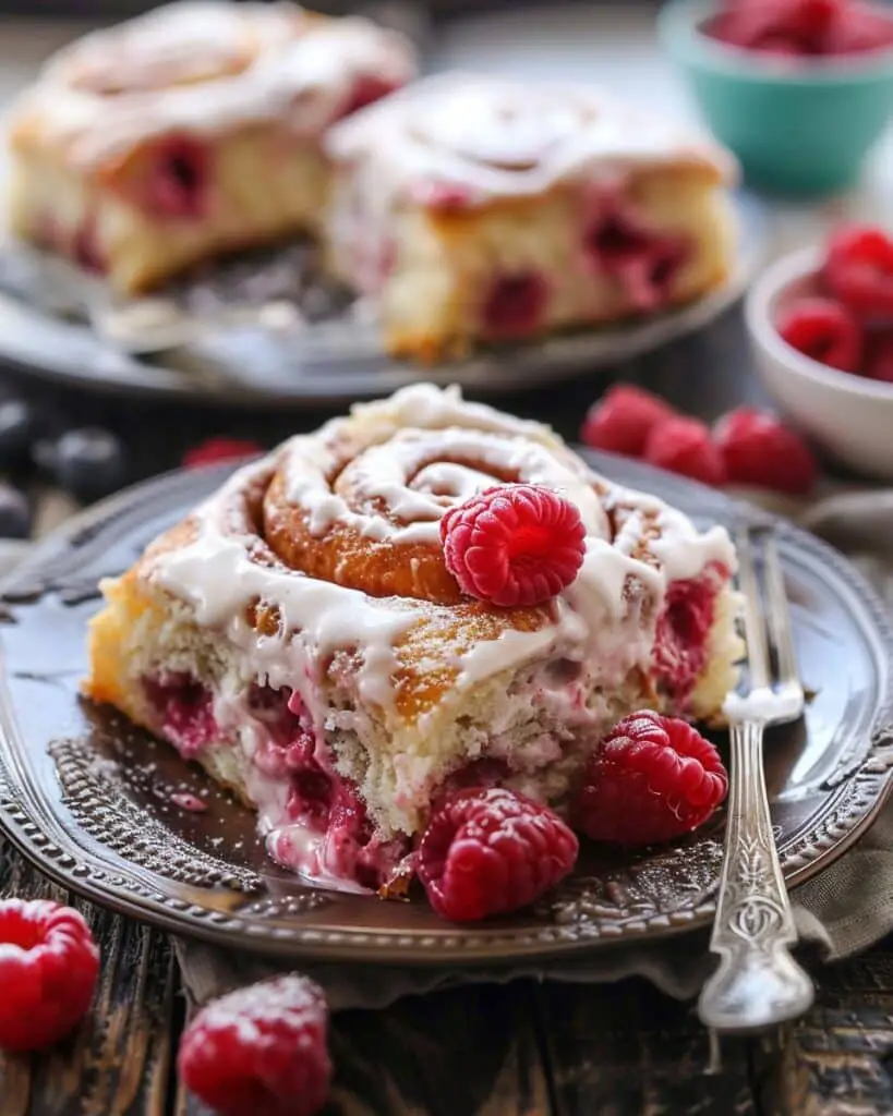 Raspberry Cinnamon Rolls