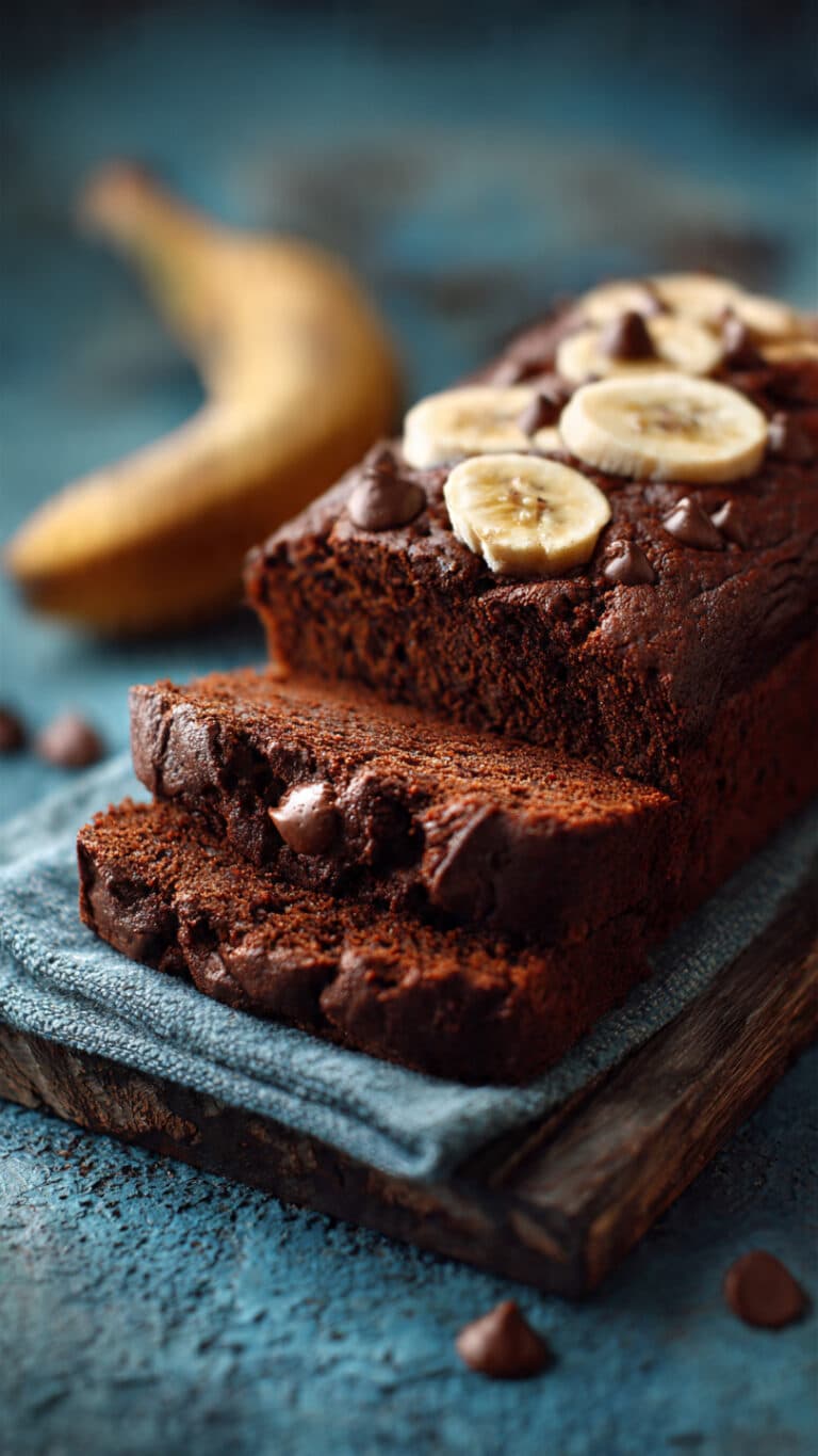 High Protein Chocolate Banana Bread