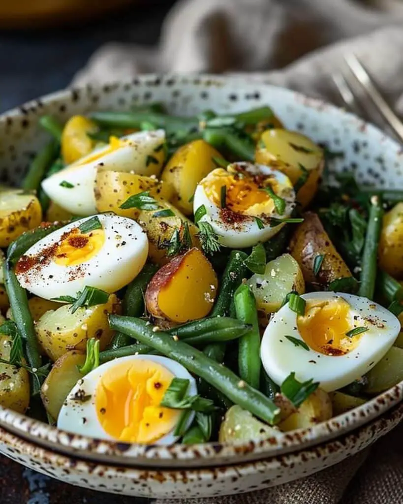 Potato and Green Bean Salad with Hard-Boiled Eggs