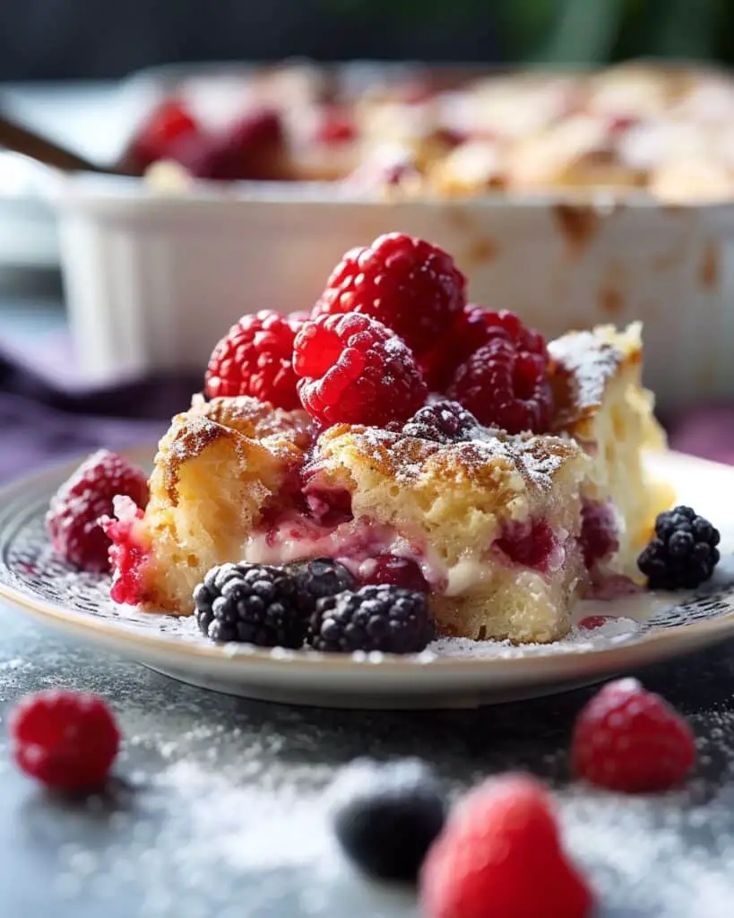 Berries & Cream French Toast Casserole