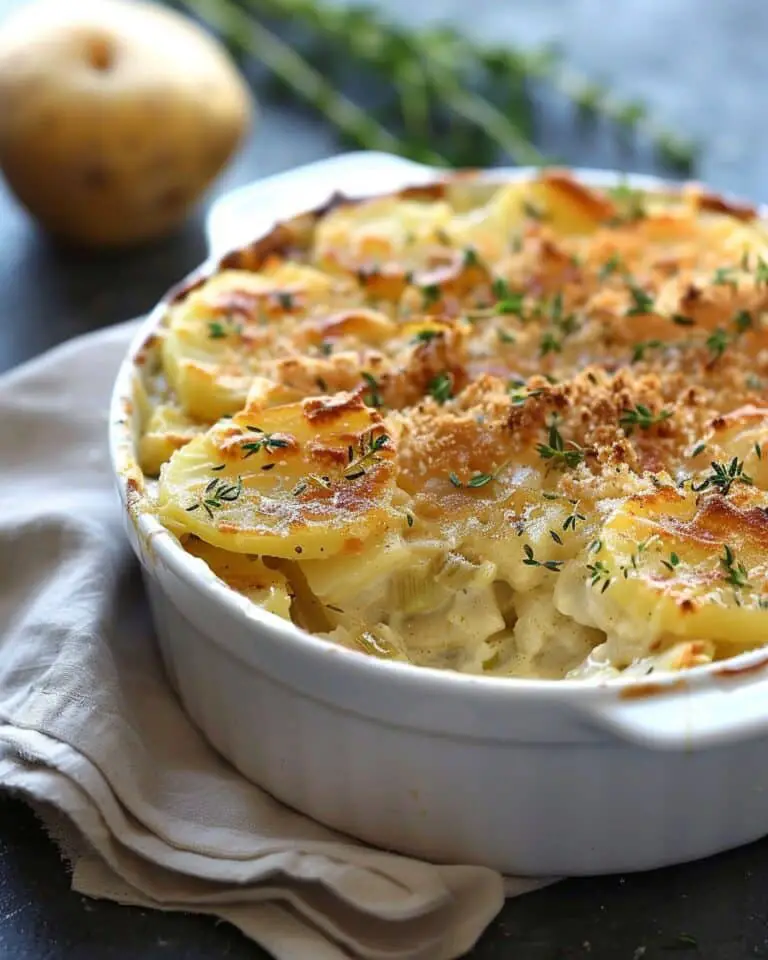 Savory Potato and Leek Gratin