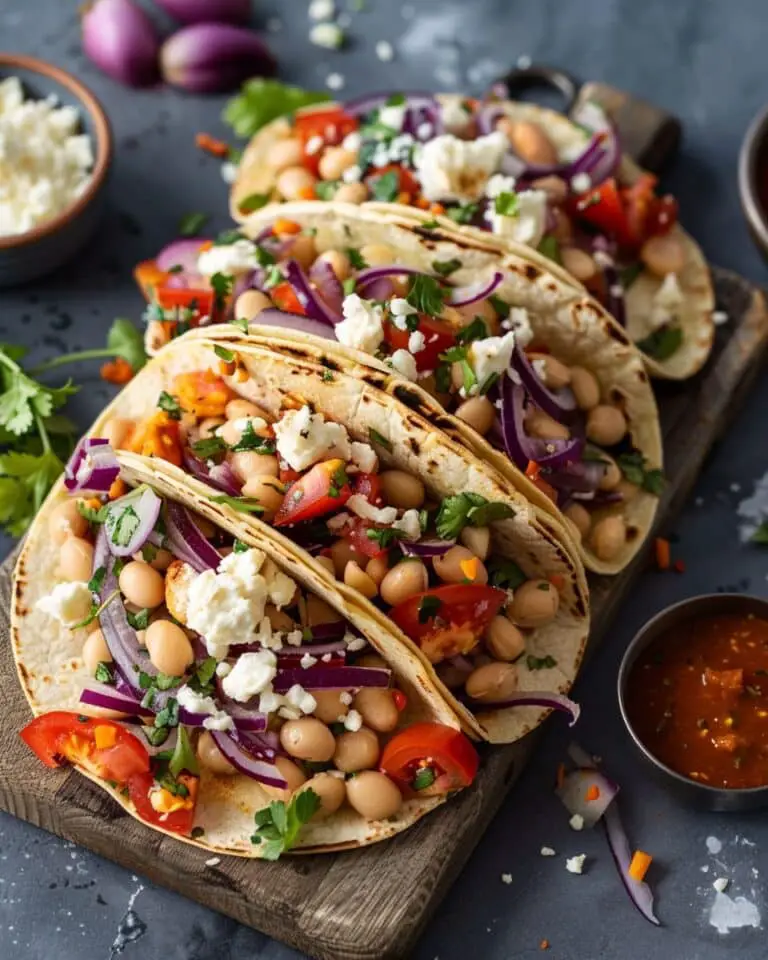 Buffalo White Bean Tacos