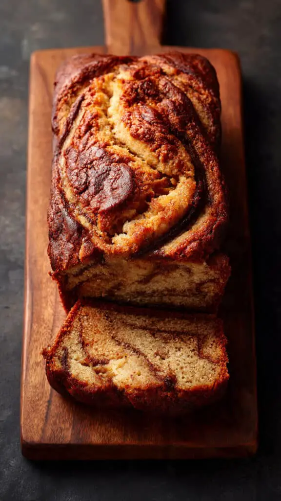Homemade Cinnamon Swirl Banana Bread