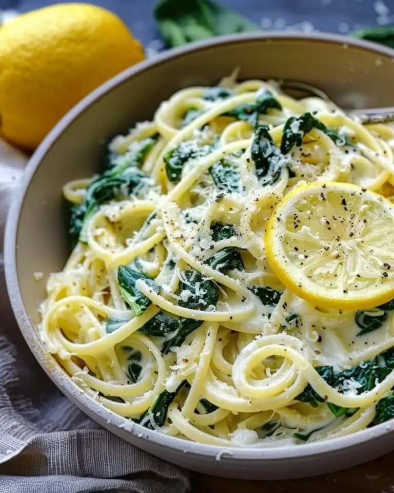 Zesty Lemon Ricotta and Spinach Pasta