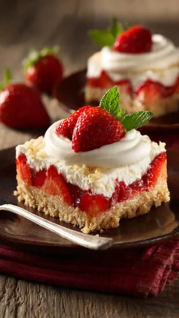 Easy Strawberry Shortcake Bars