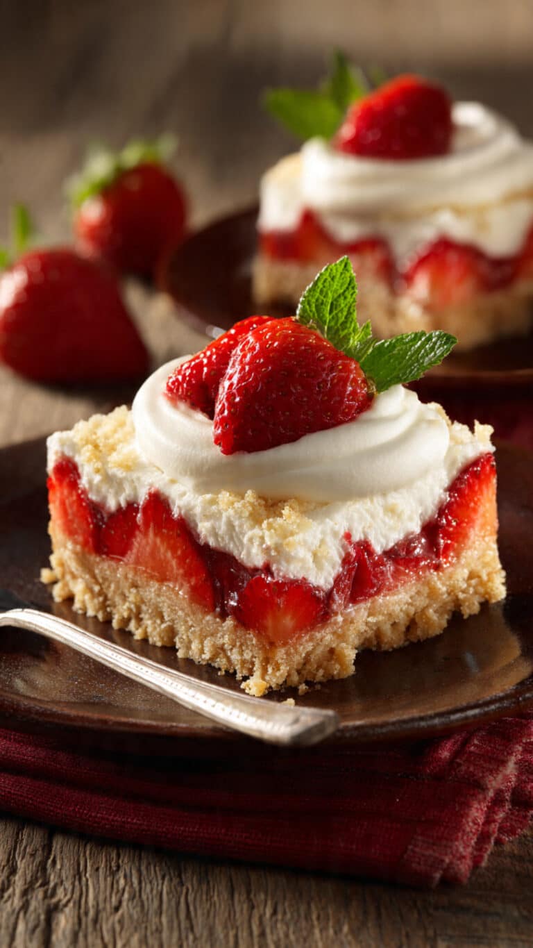Easy Strawberry Shortcake Bars
