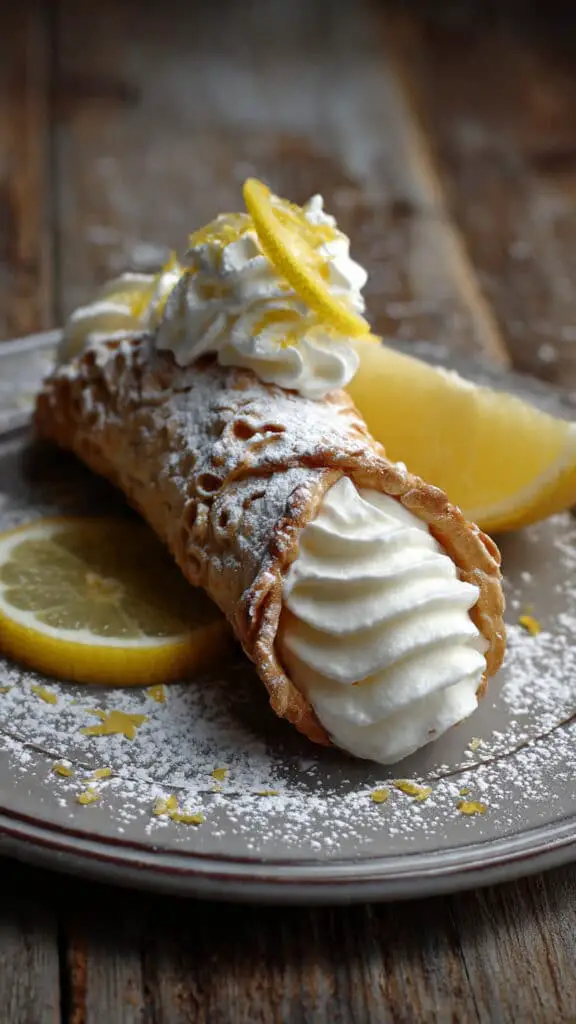 Sunshine Lemon Meringue Pie Cannoli