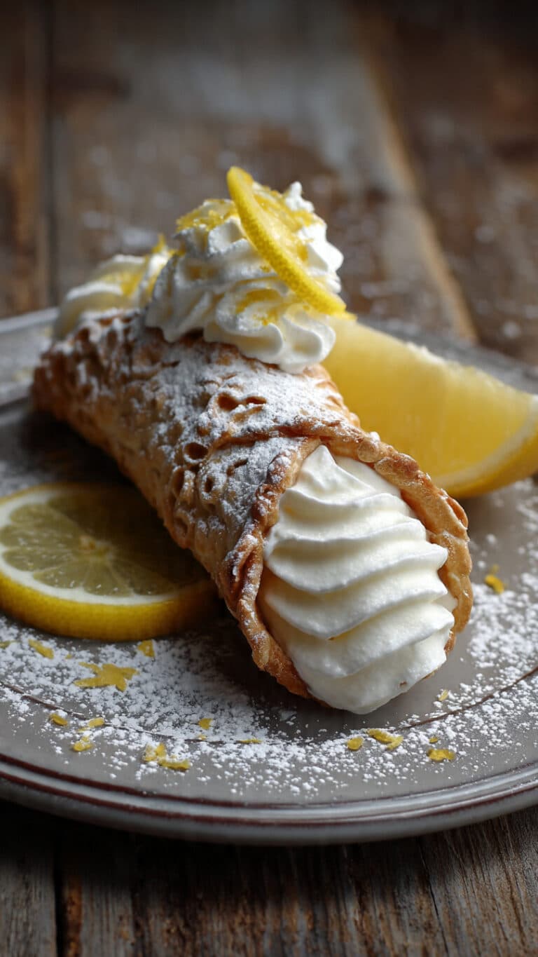 Sunshine Lemon Meringue Pie Cannoli