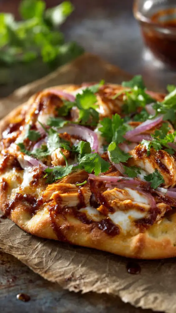 Easy BBQ Chicken Flatbread Recipe