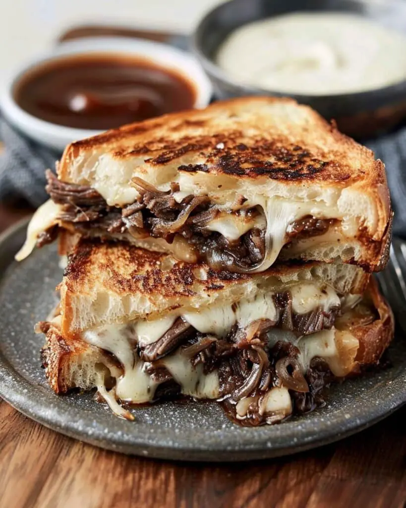 French Dip Grilled Cheese