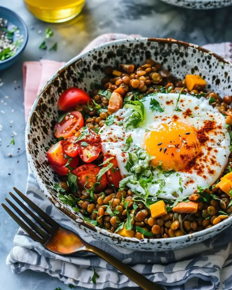 Savory Lentil Breakfast Bowl