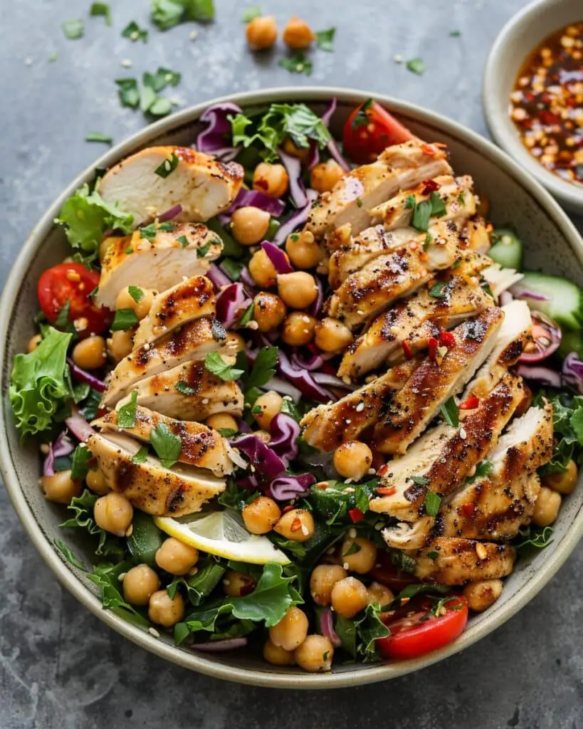 Protein-Packed Chickpea Chicken Salad