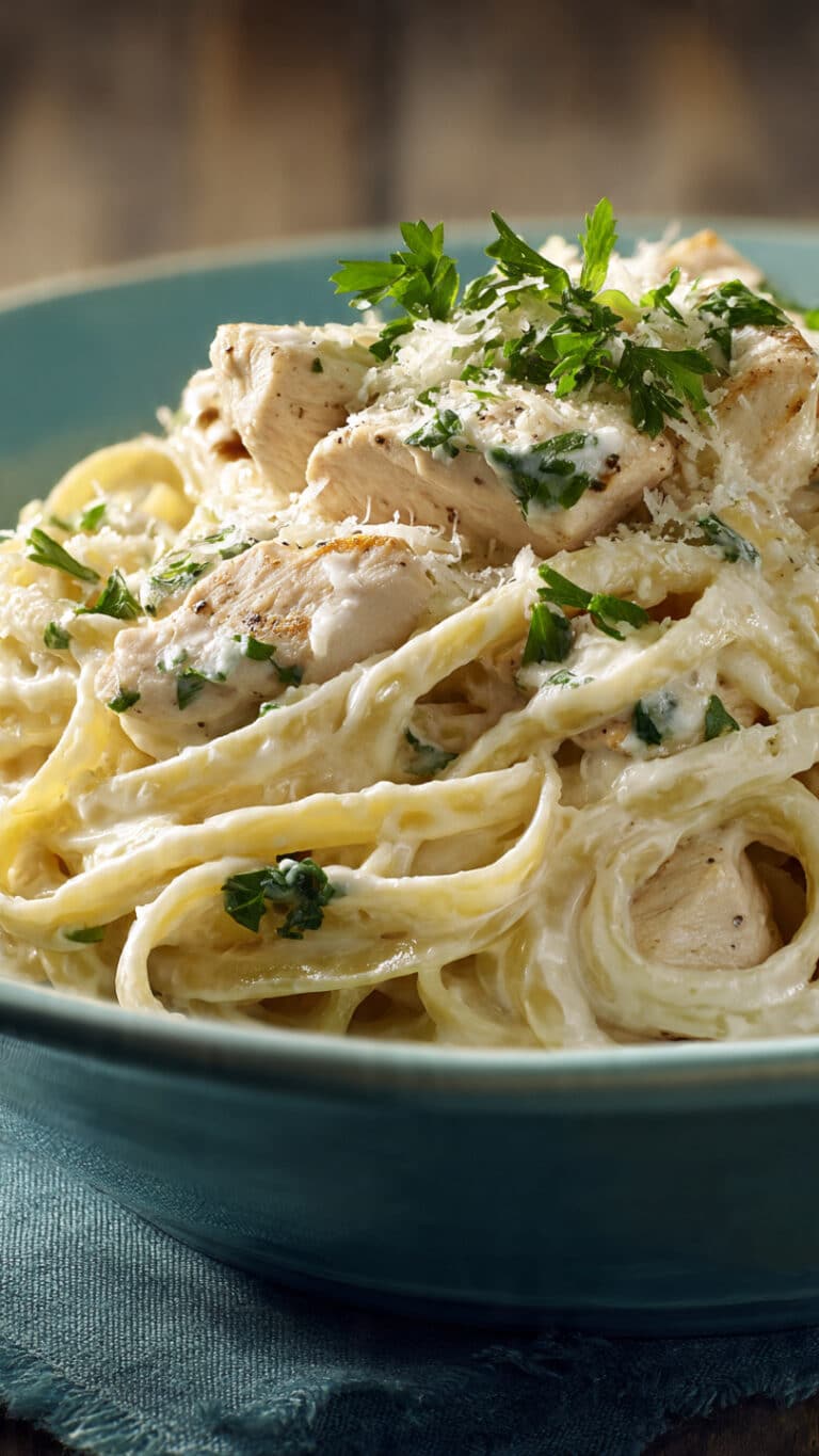 Creamy White Cheddar Chicken Pasta