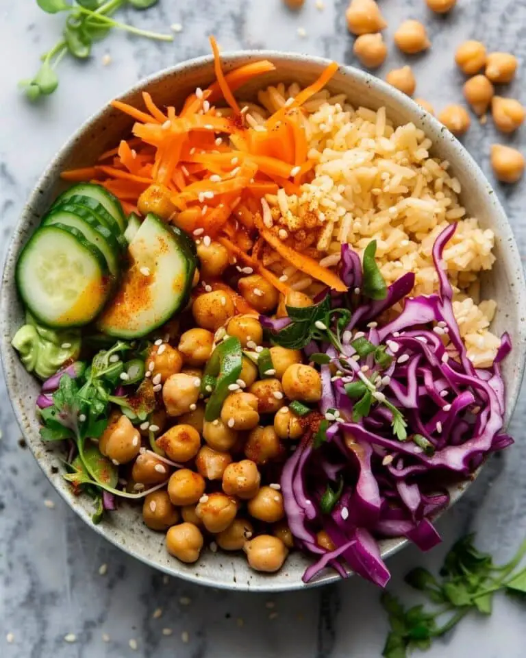 Peanut Chickpea Buddha Bowl