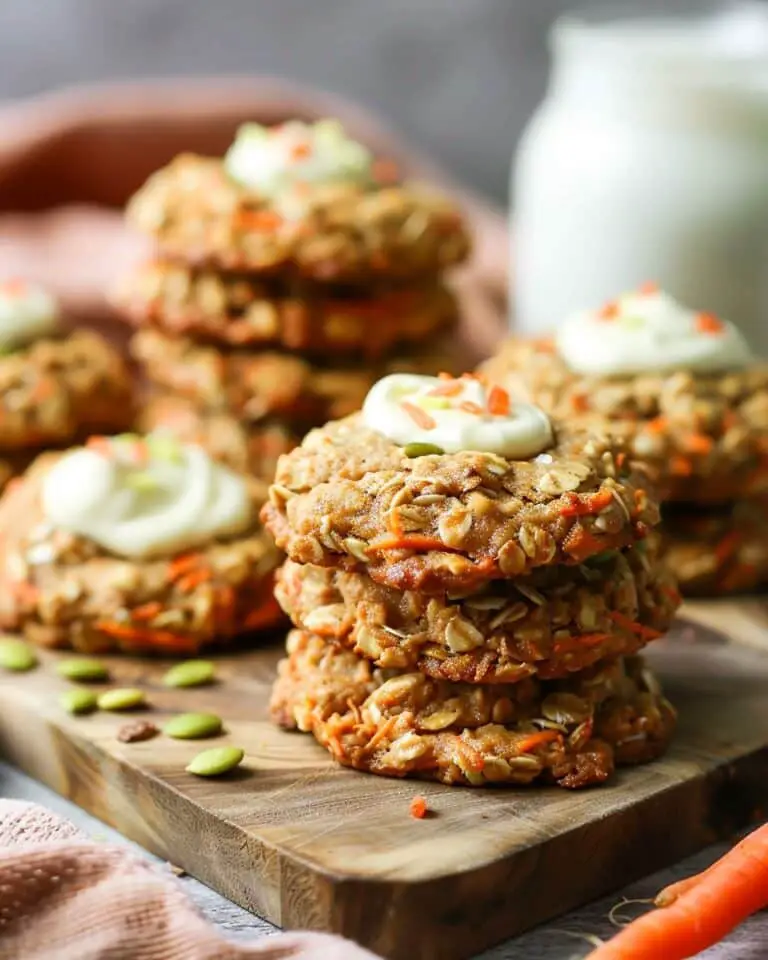 Easy Carrot Cake Oatmeal Cookies