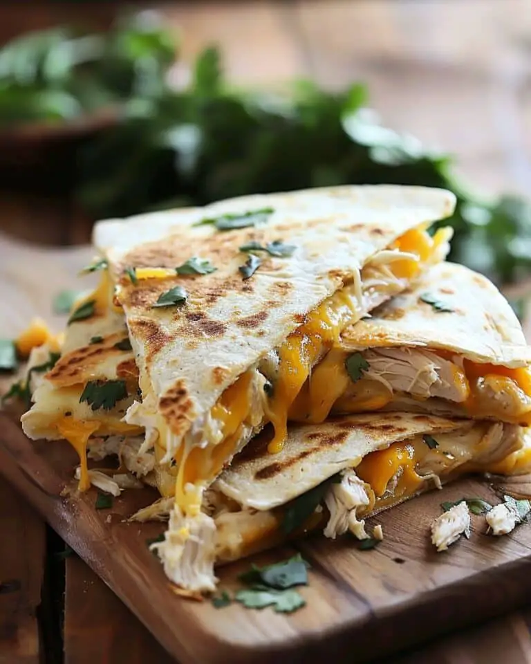 High-Protein Chicken Ranch Quesadilla