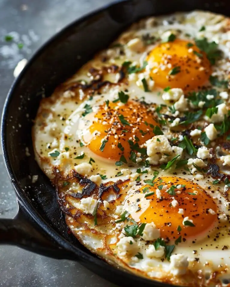 Crispy Feta Fried Eggs