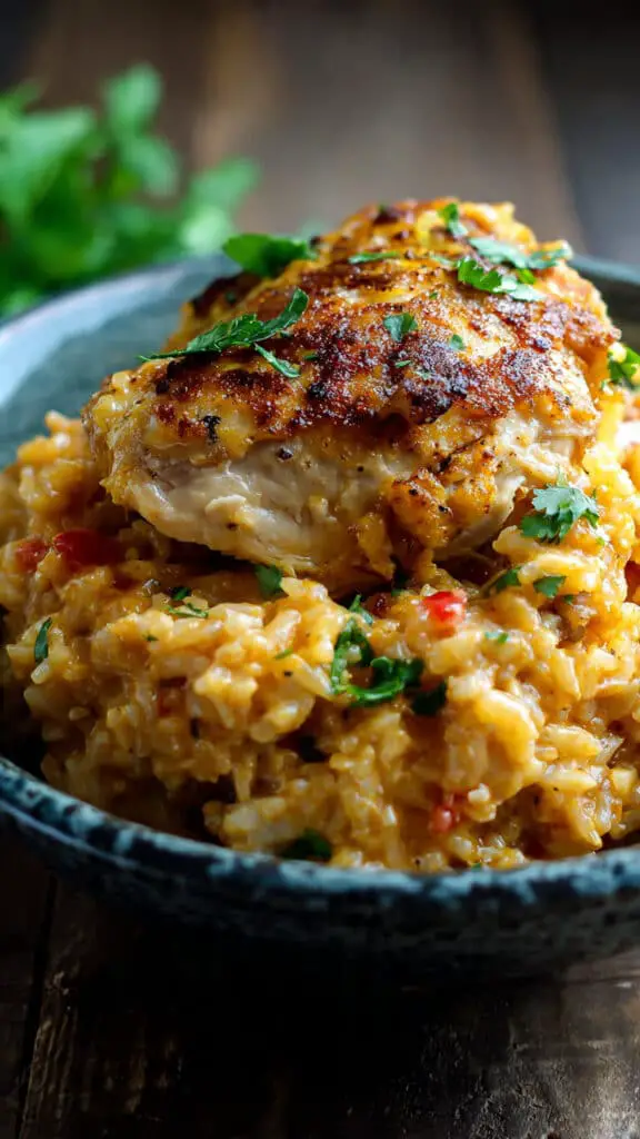 One-Pot Cheesy Southwest Chicken and Rice