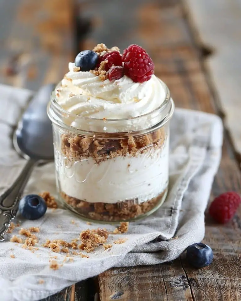 No Bake Cheesecake in a Jar