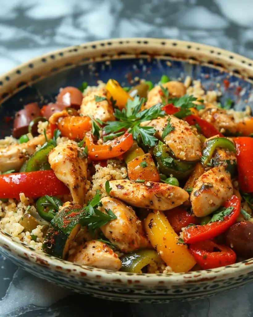 Easy Mediterranean Chicken Stir Fry