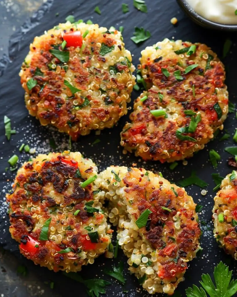 Crunchy Quinoa Veggie Patties