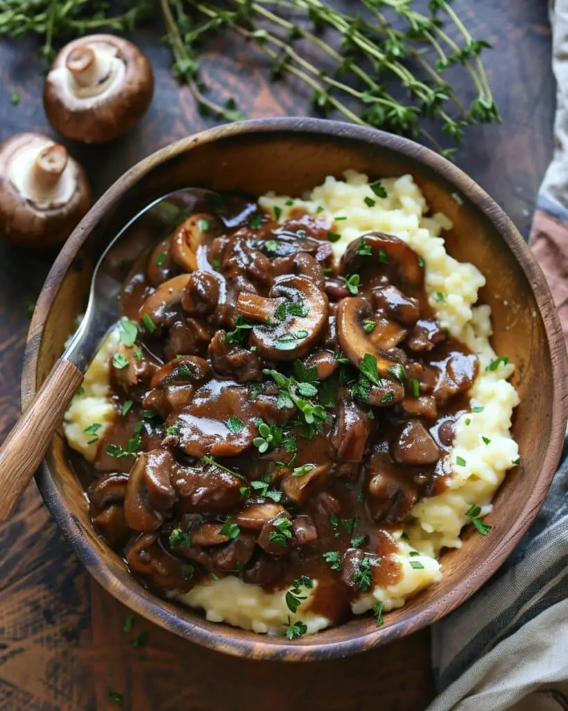 Easy Vegan Mushroom Bourguignon