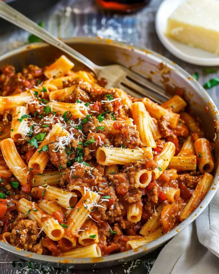 Beef Pasta Recipe in Tomato Sauce