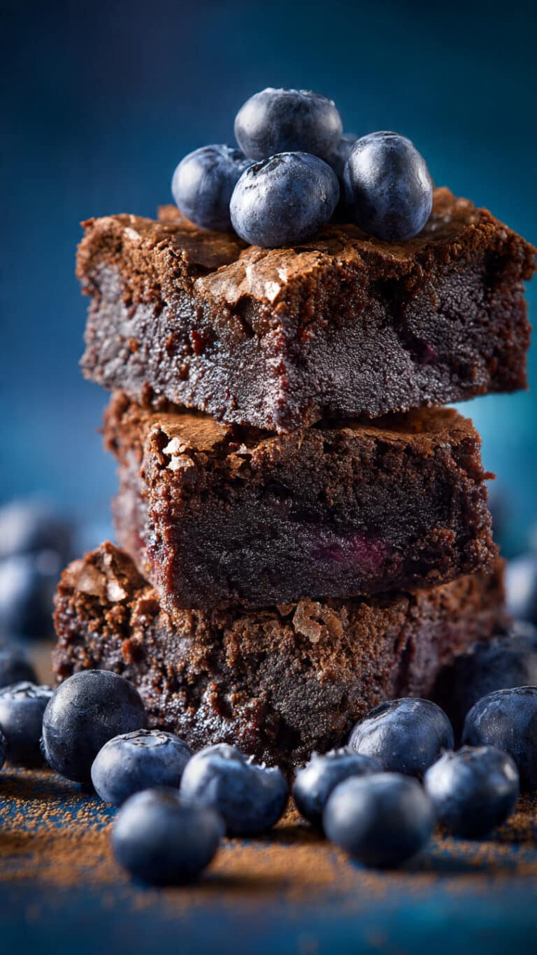 Fresh Blueberry Brownies