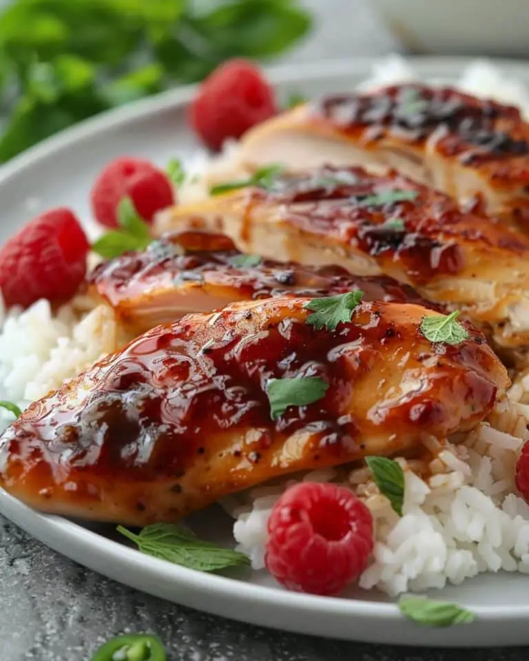 Sweet & Spicy Jalapeño Raspberry Chicken
