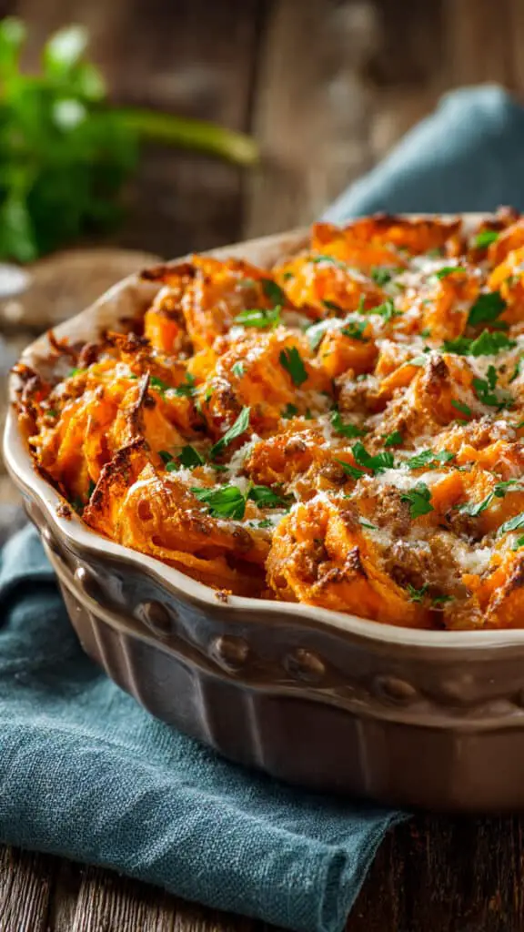 Ground Turkey Sweet Potato Bake