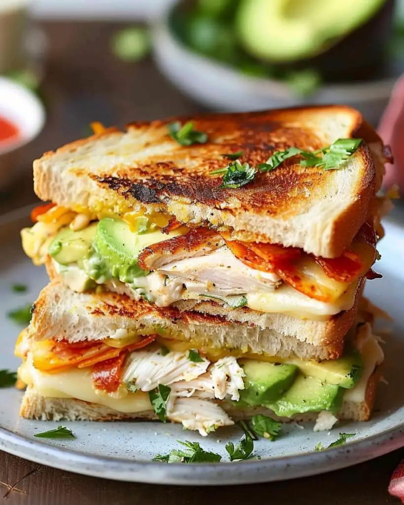 Chicken Avocado Melt Sandwich