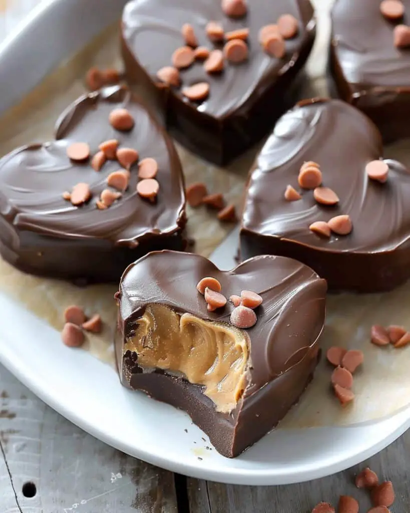 Chocolate Peanut Butter Heart