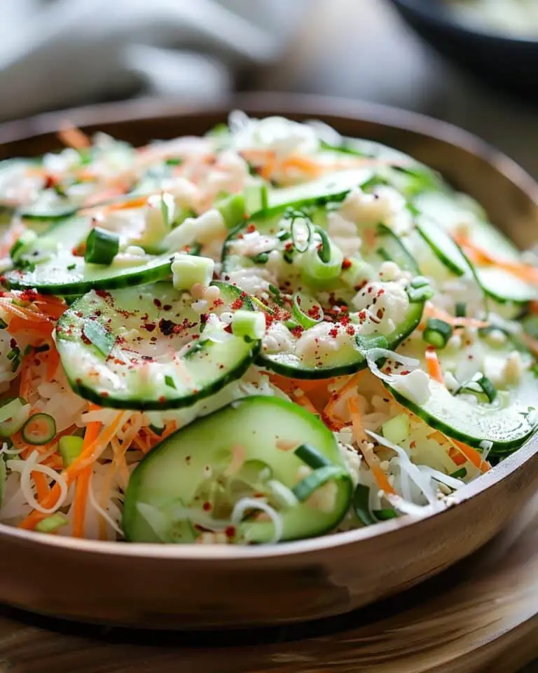 Easy California Roll Cucumber Salad