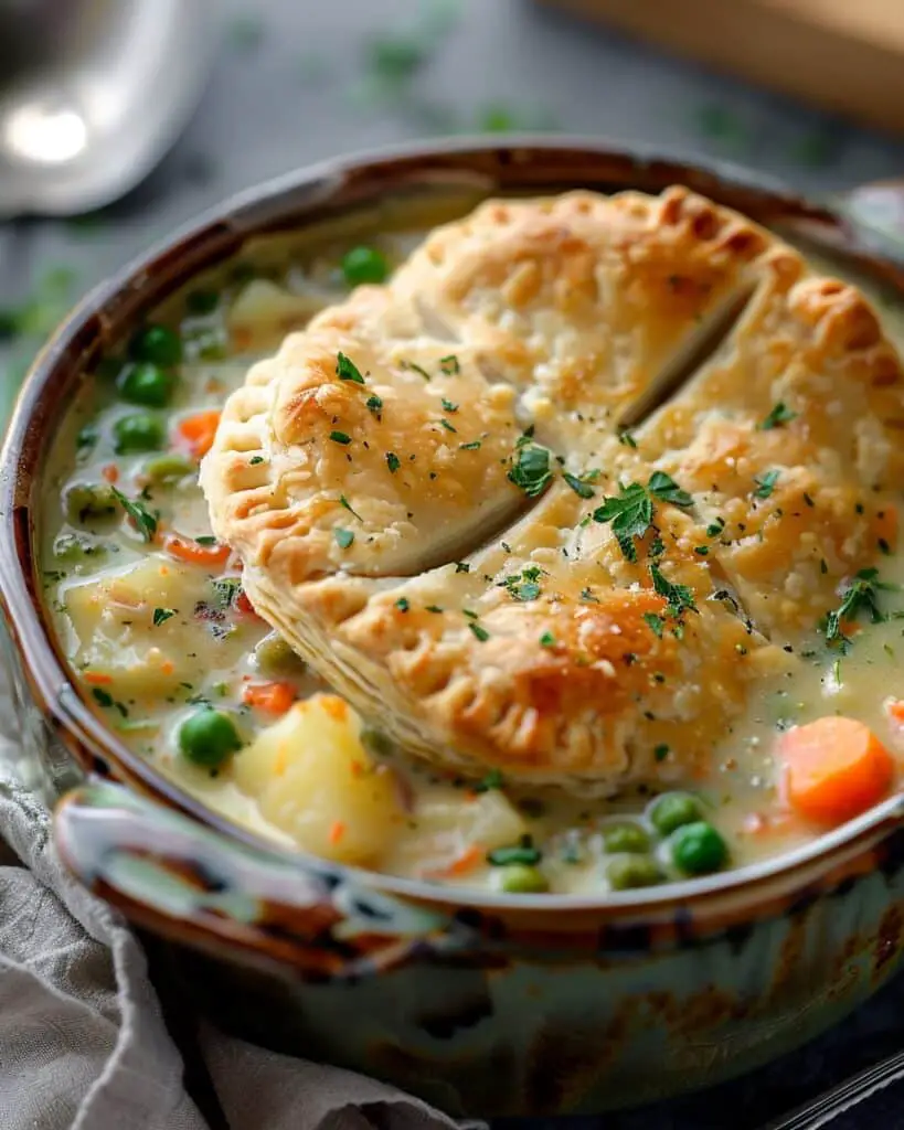 Veggie Pot Pie Soup For Winter Dinner